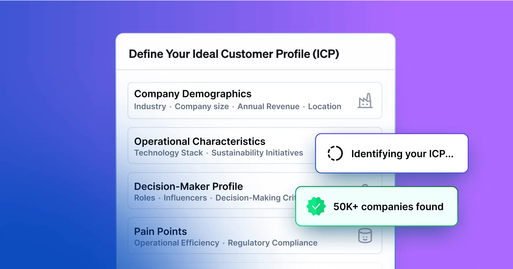 Define your ICP and find perfect-fit companies to target with Dealfront Play