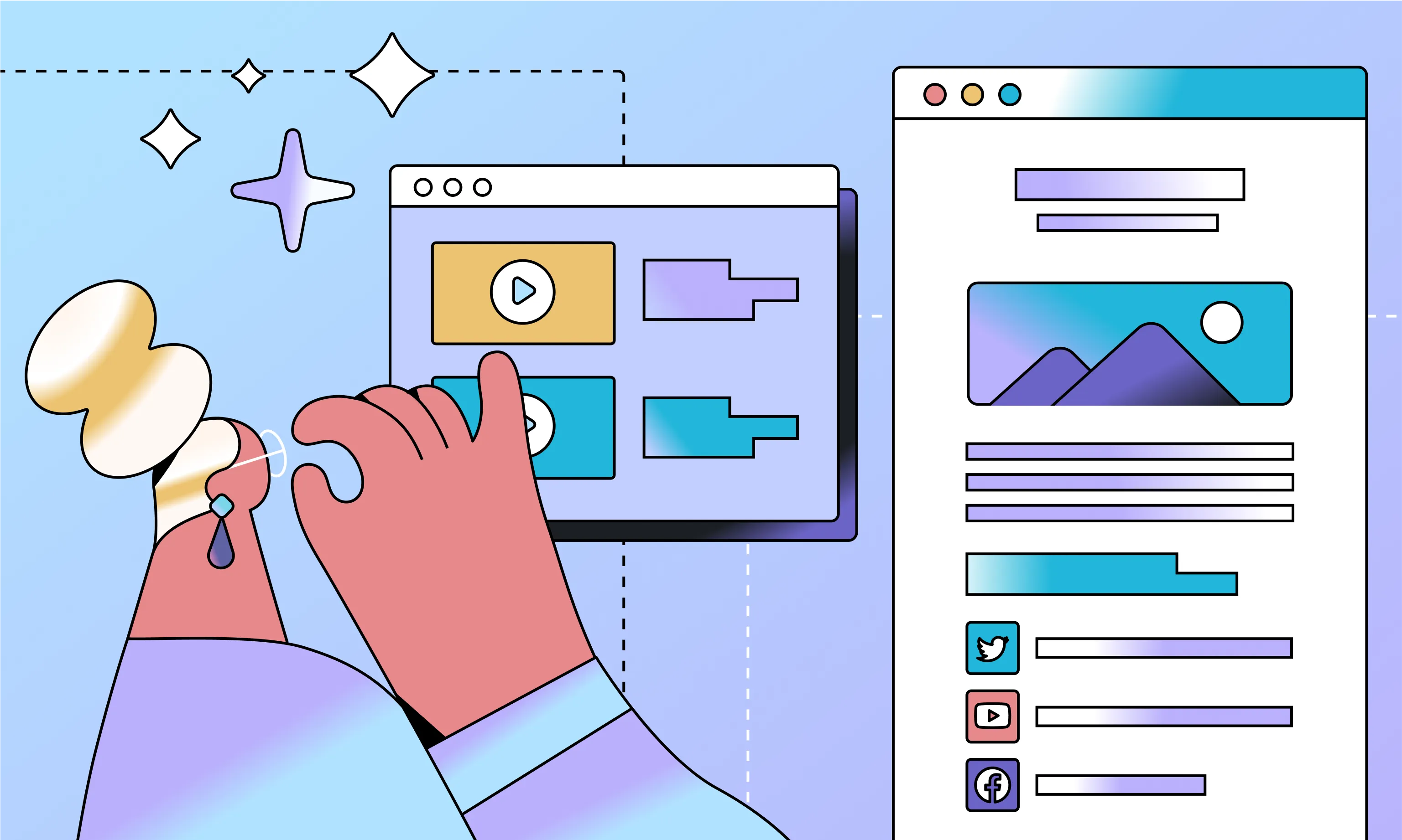 Growth hacks B2B Saas header images