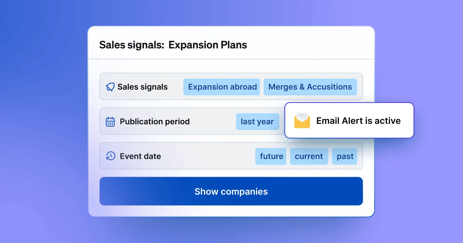 Identifiziere Firmen mit Expansionsplänen