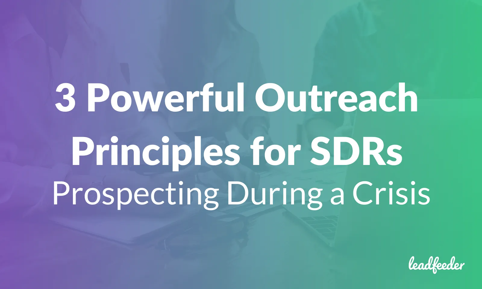 SDR outreach during COVID-19