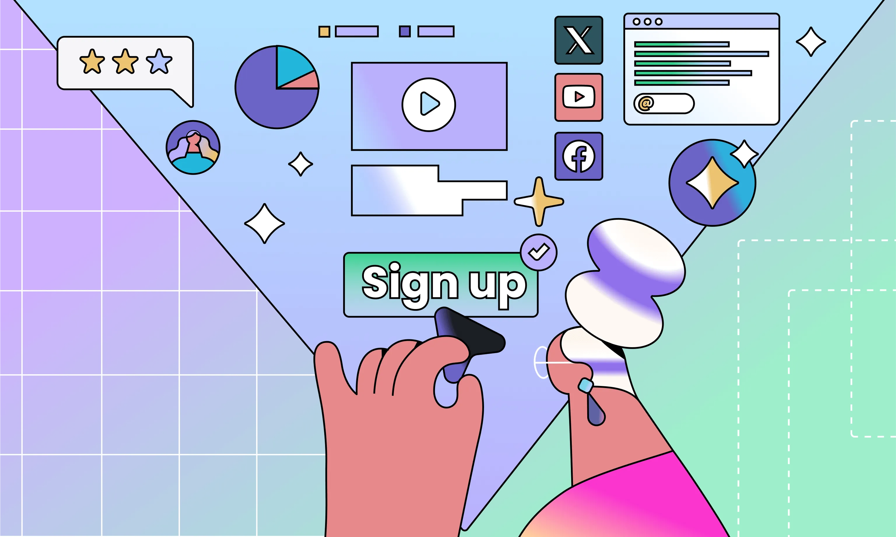 Tracking Marketing Funnel - Awareness, consideration, conversion