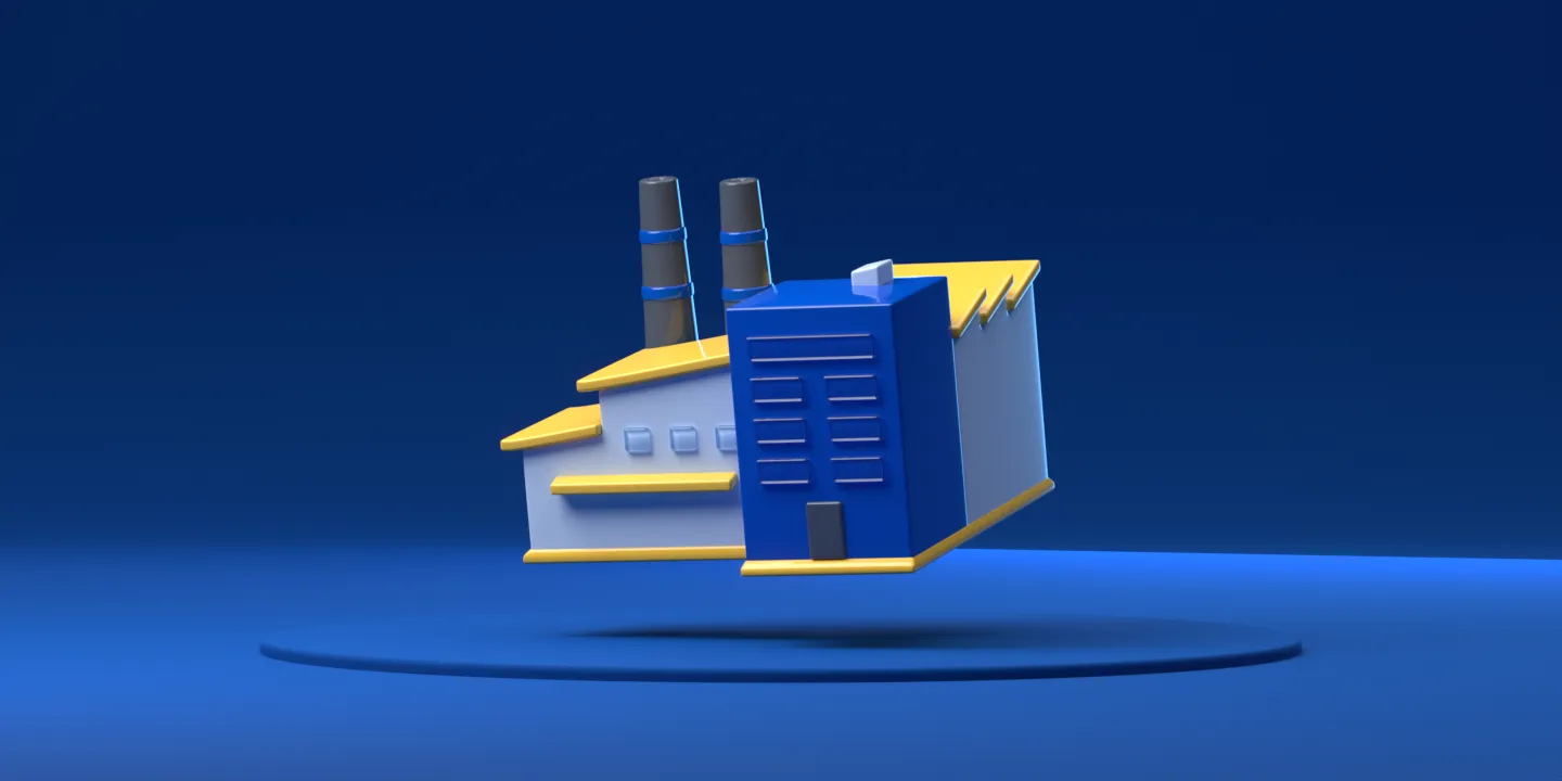 Firmengebäude als Symbol für Wirtschaftszweigklassifikation