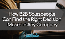 How to find the right decision maker in any company?